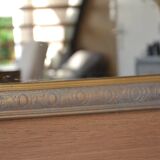 Old wooden mirror