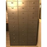 Wardrobe with metal lockers