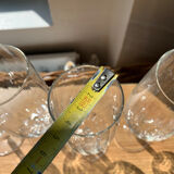 4 flutes stemmed glasses wine / champagne