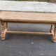 Renovated extendable farmhouse dining table made of solid wood, 200cm, 1950.
