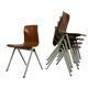 Vintage Chair Galvanitas Pagholz school chair design Dutch design