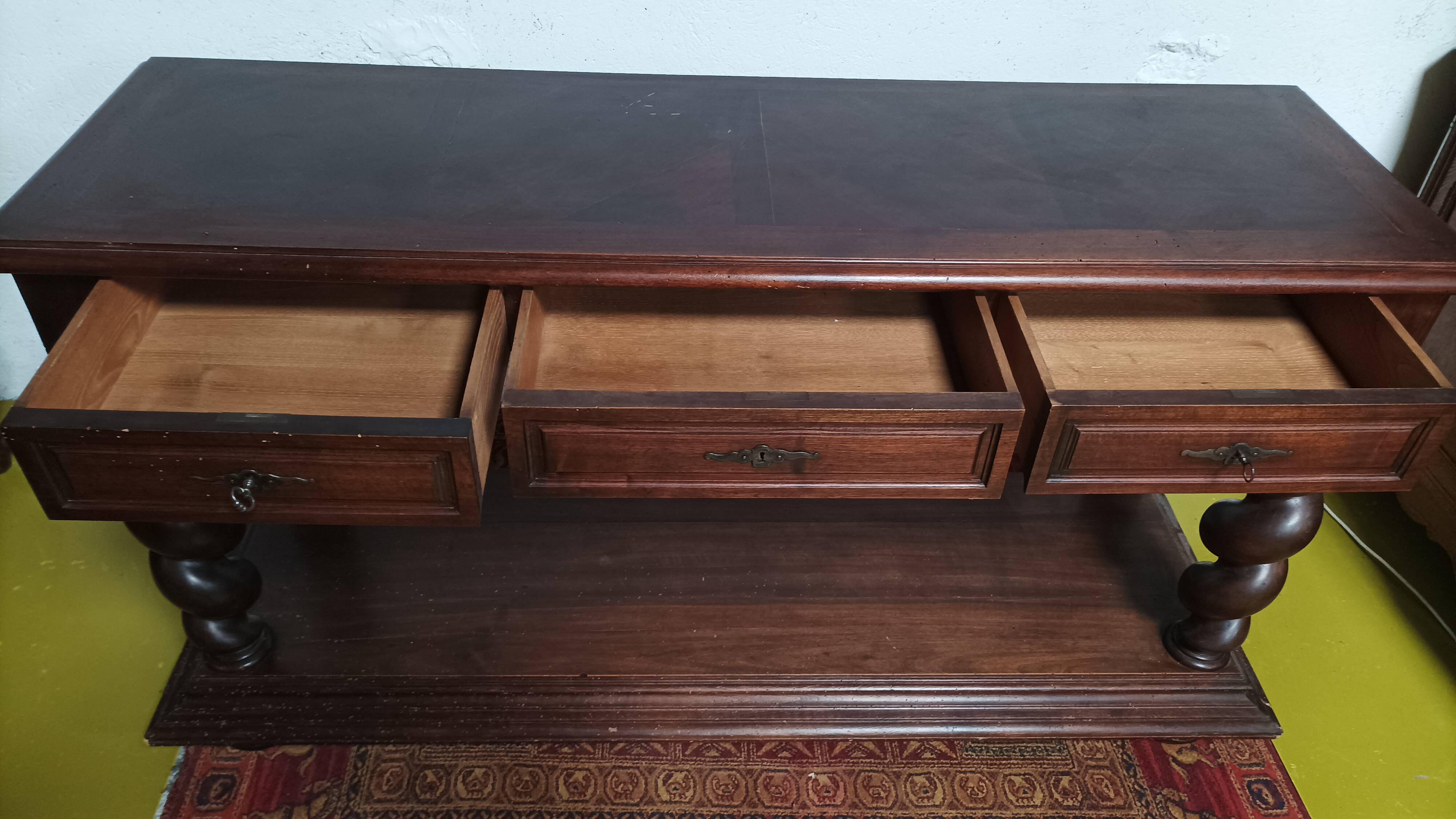 Louis XIII console in walnut