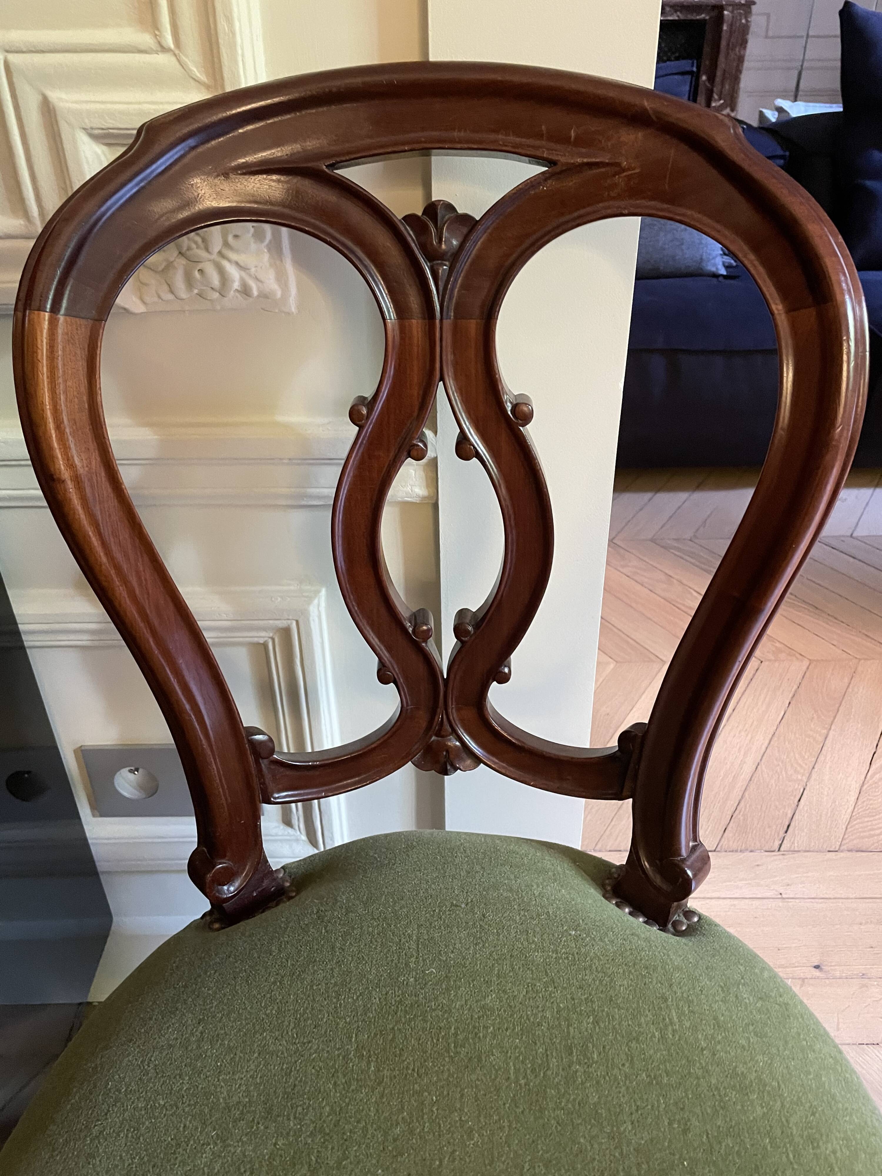 2 chairs Louis Philippe