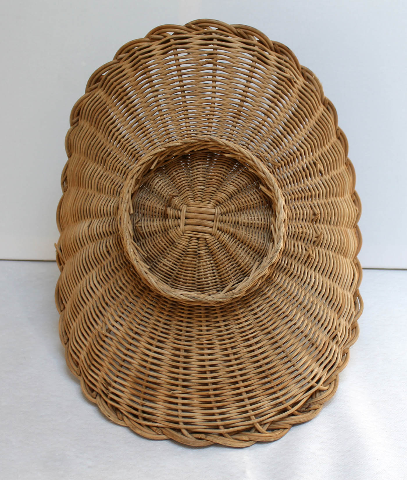 Vintage rattan fruit basket