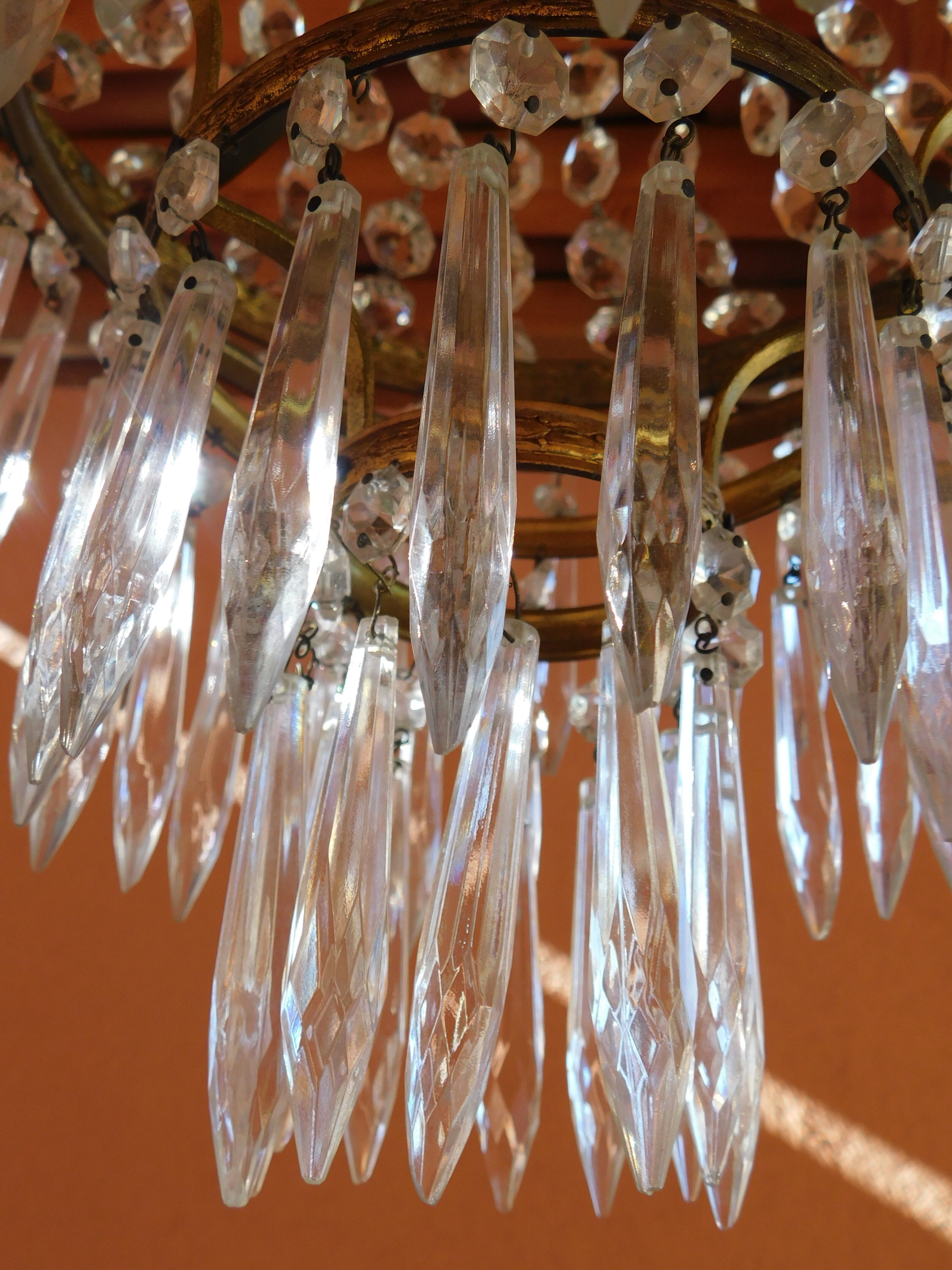 Hot air balloon chandelier pampilles ø 30 cm