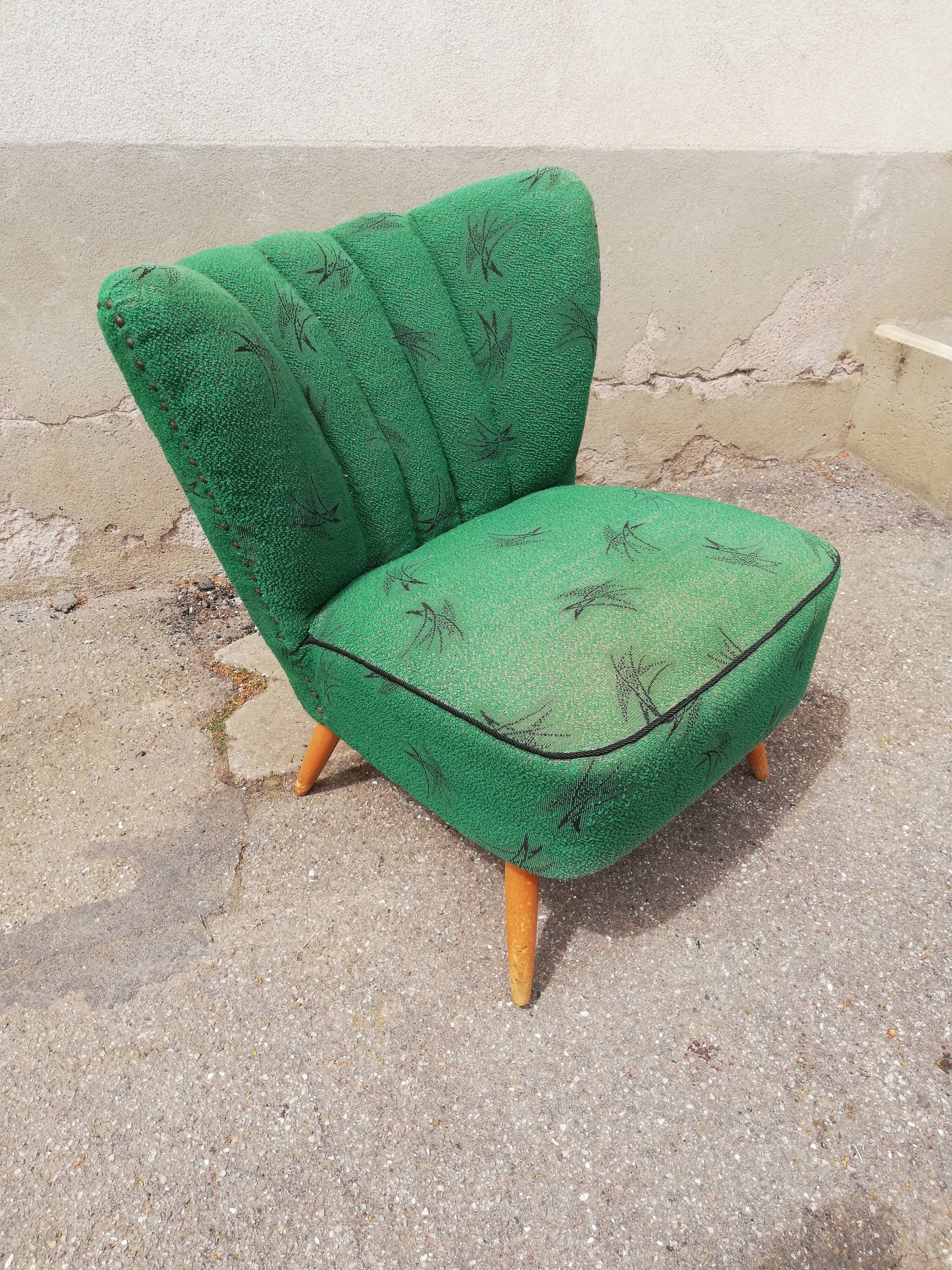 Fauteuil cocktail vert