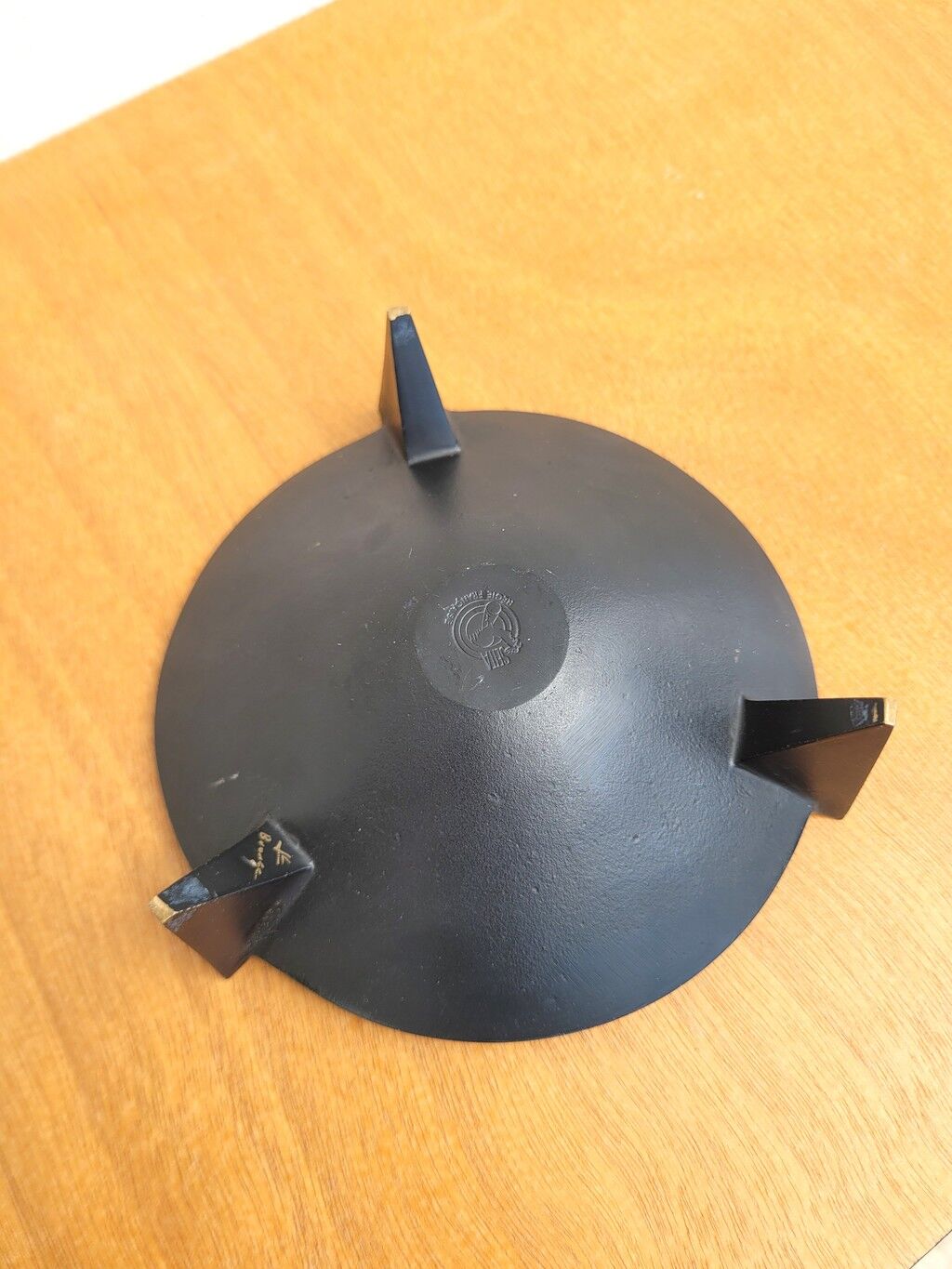 Modernist bronze ashtray by Jacques Lauterbach 1970
