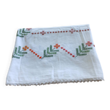 Nappe ancienne brodée