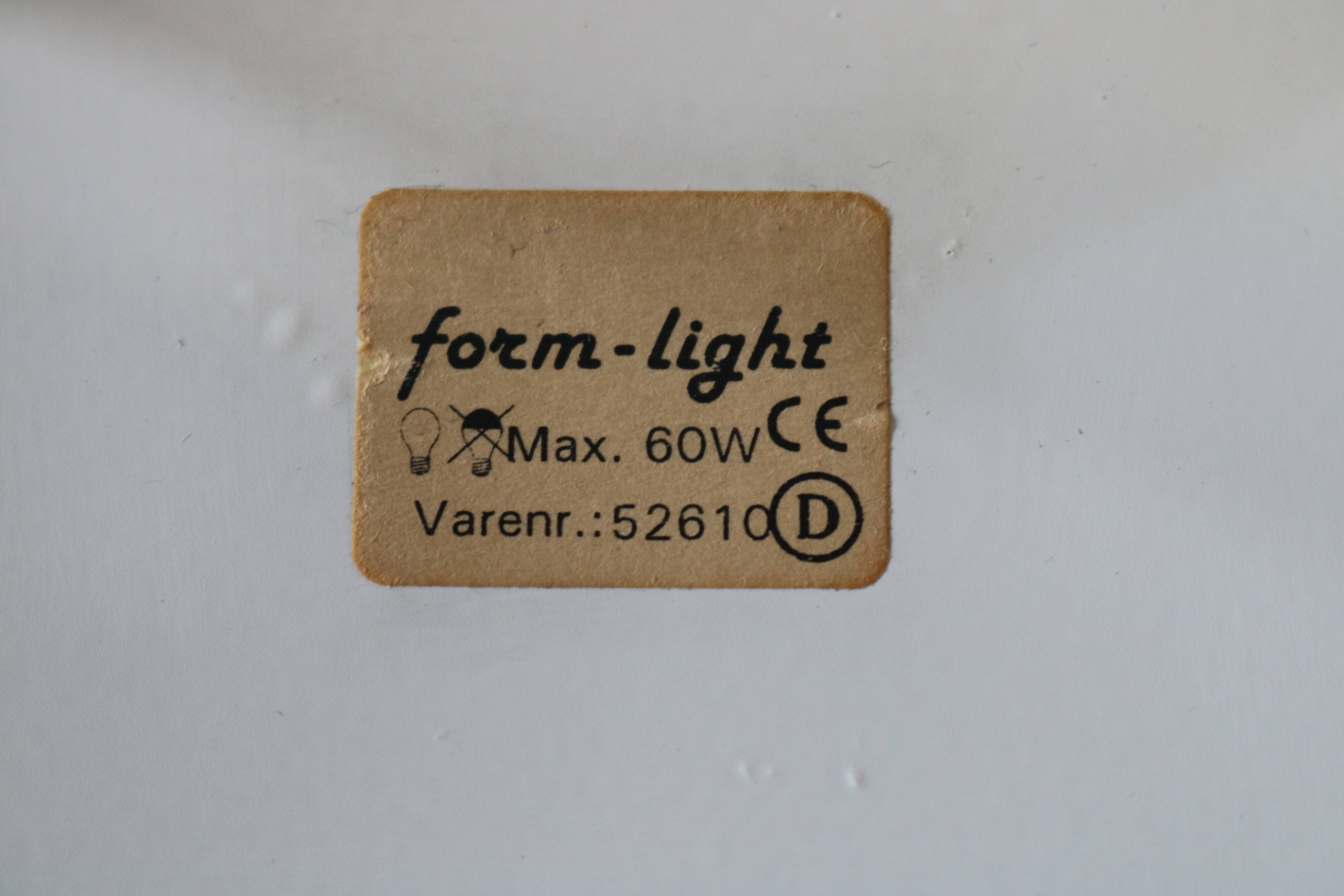 Unique blue colored Nordic Pendant Lamp by Form Light model 52610, Denmark