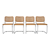 Ensemble de 4 chaises de salle à manger Style B32 de Marcel Breuer