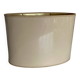 Oval lampshade hot water bottle lamp lacquered cardboard lined with gold 1970
