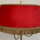 Vintage brass floor lamp in scale and opaline 1950