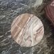 Table d’appoint italienne en marbre rose, années 60