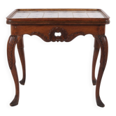 Antique tile table - Patinated oak - Rococo style - Dutch tiles - 1780