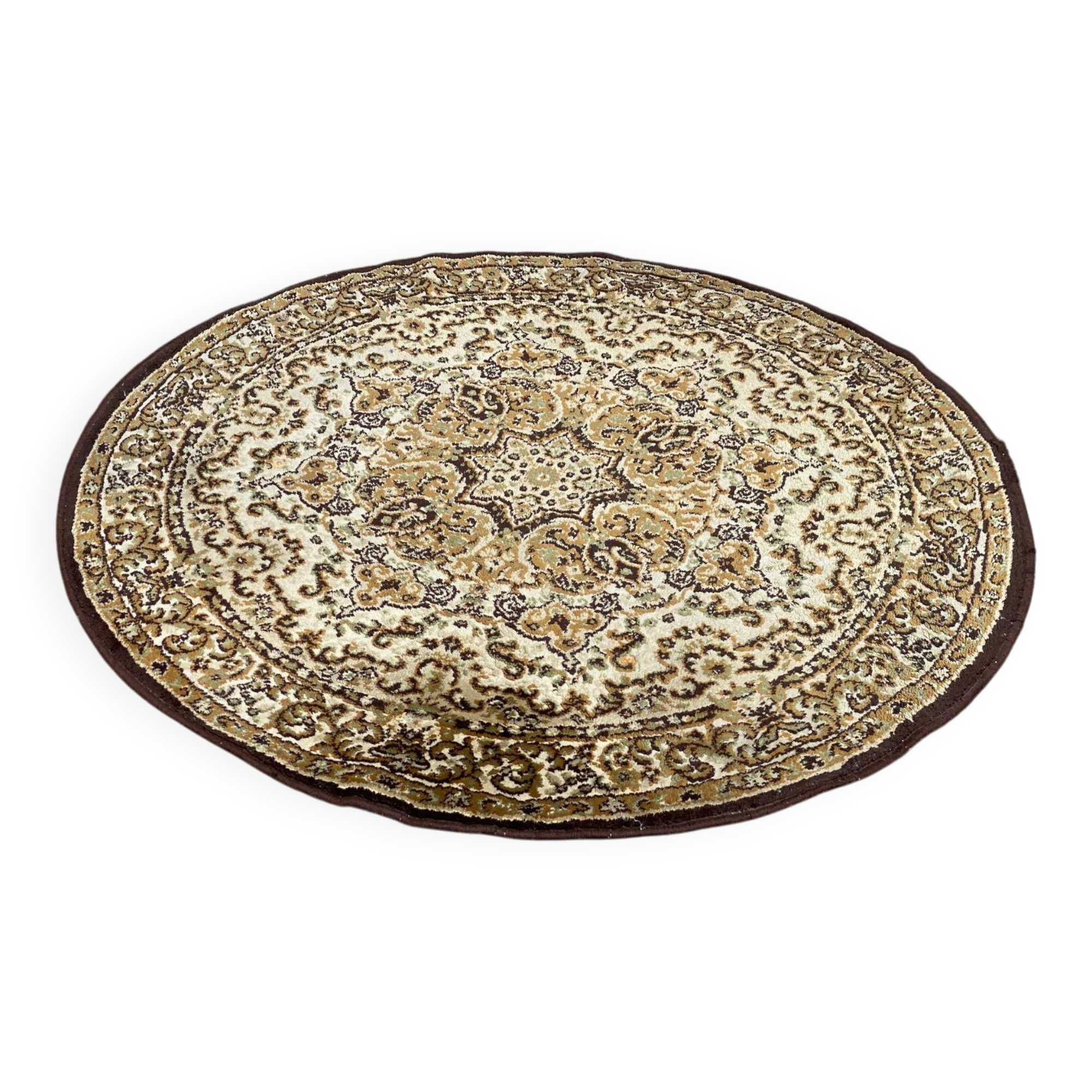 Round Persian wool rug 140cm