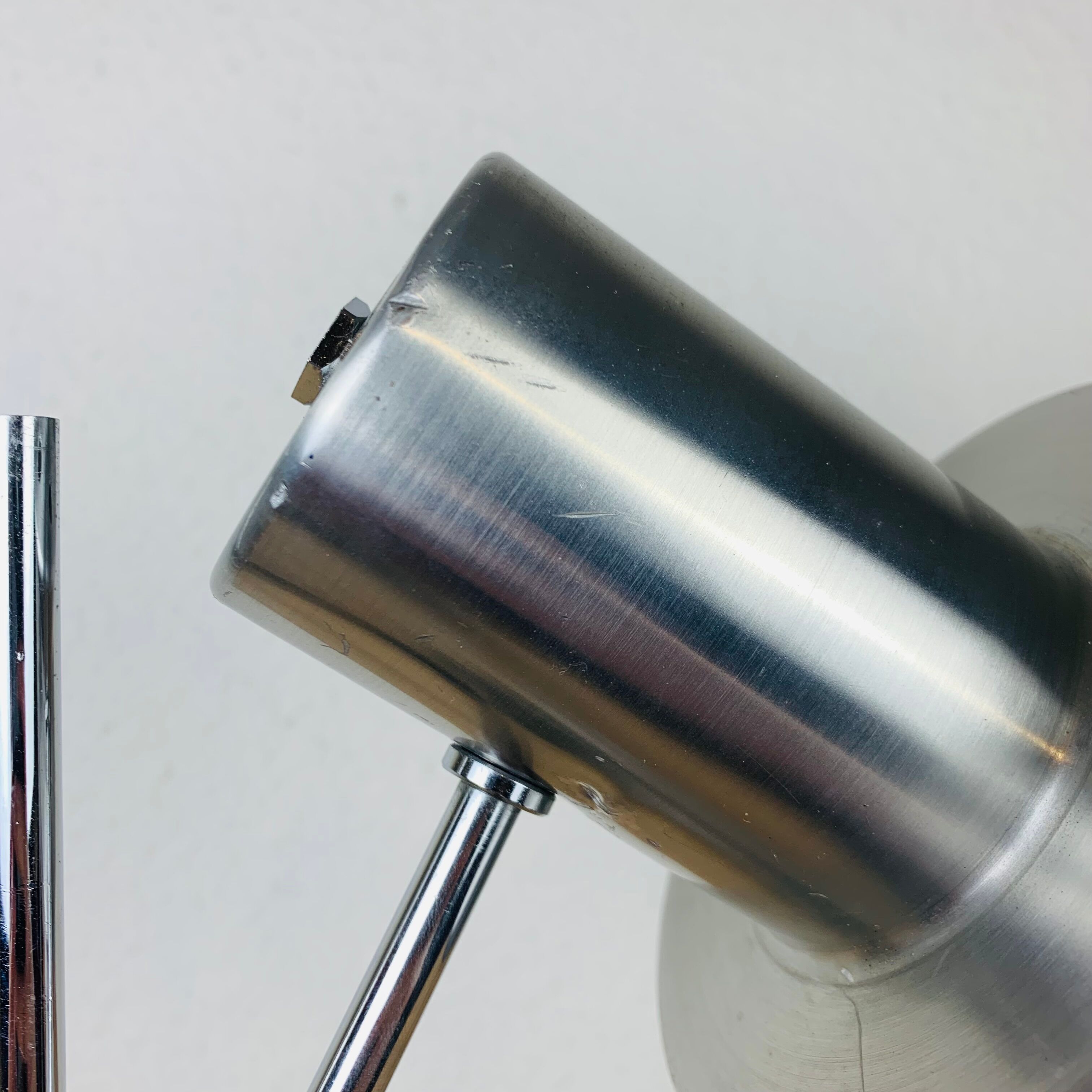 Vintage lamp brushed aluminum 50/60s