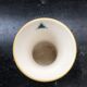Jersey vase ceramics green & yellow decor vintage flowers