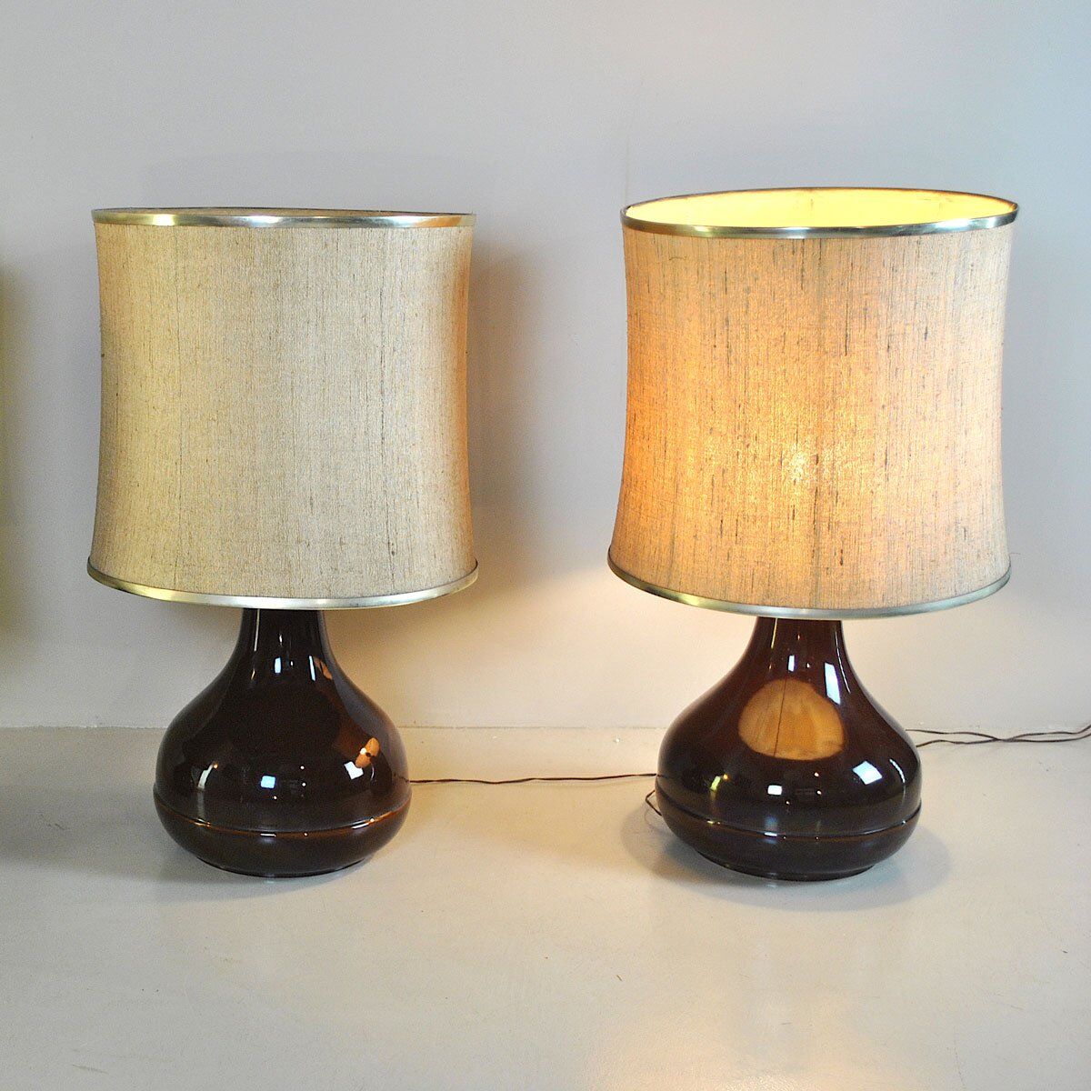 Ceramic table lamp by Ferlaro, 1960s