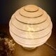 Vintage art deco globe table lamp in pink and gold Clichy glass