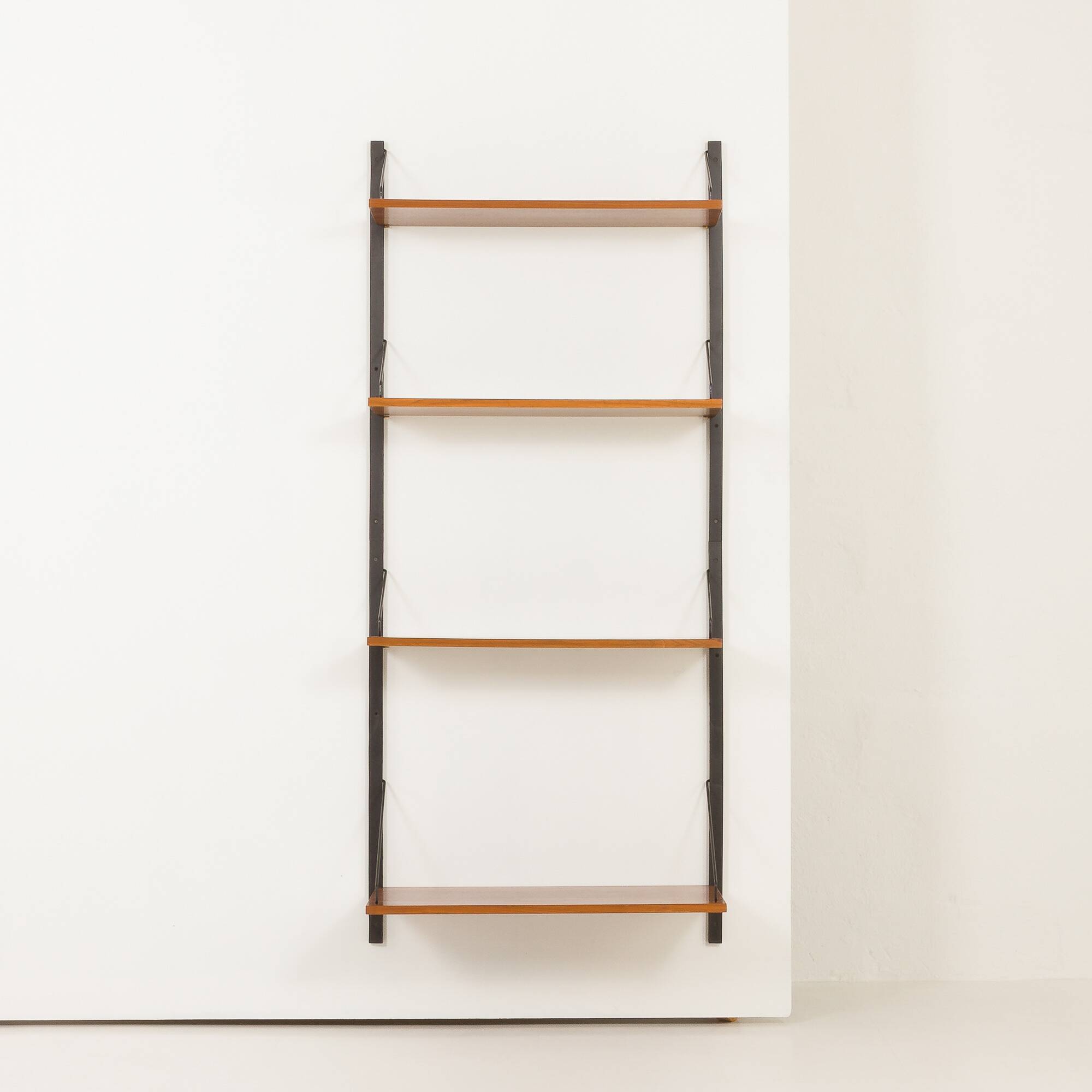 Poul Cadovius walnut wall unit with extra large shelf, Denmark 1960s