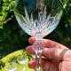 Vintage crystal footed glass from Arques lot