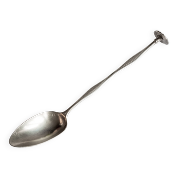 Cuillère à médicament en argent massif