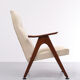 Chaise longue en teck par Louis Van Teeffelen années 1950 Hollande