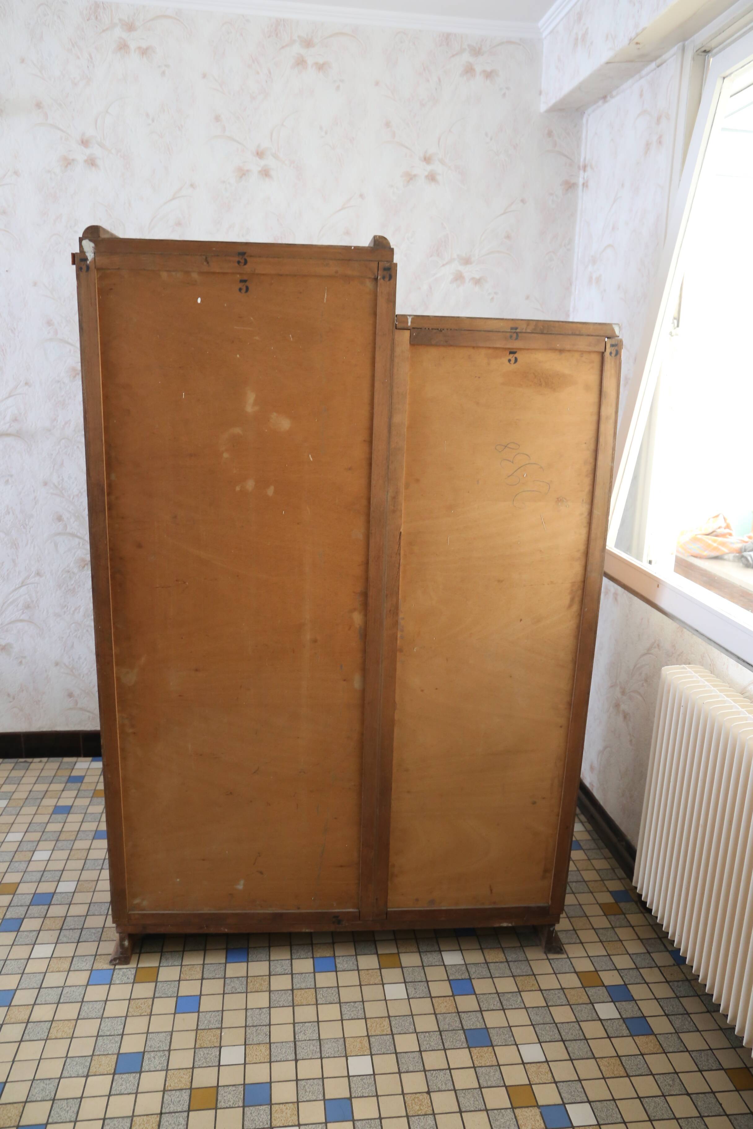asymmetrical art deco wardrobe