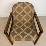Vintage wooden armchair – 1970s design