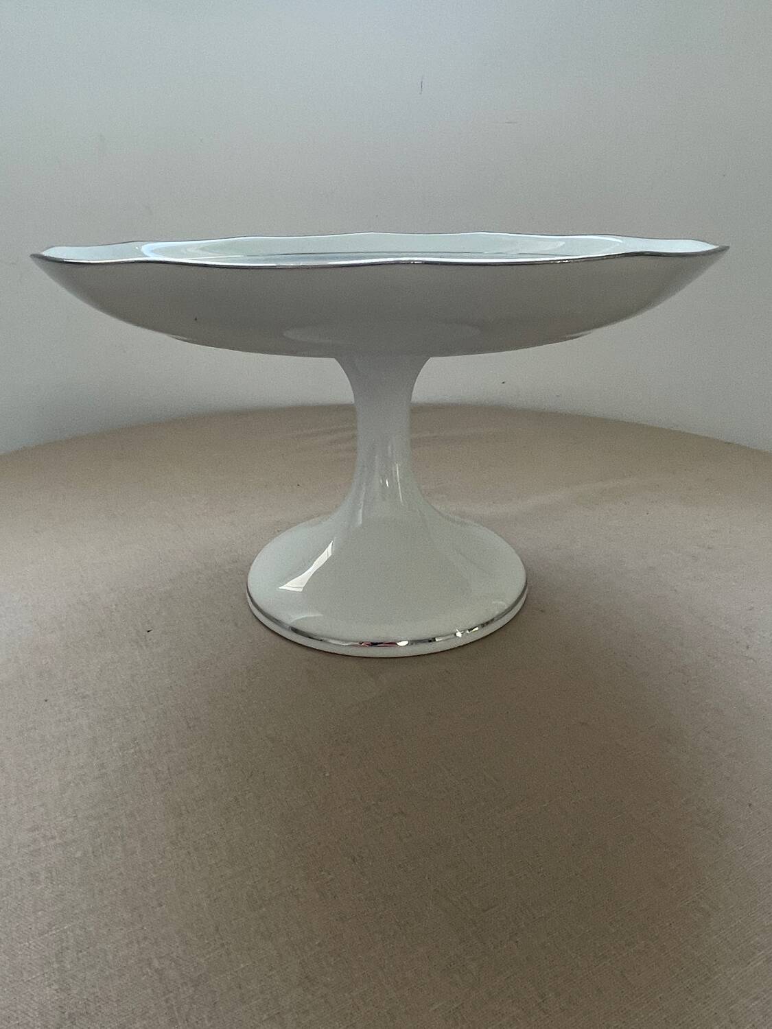 Antique footed compote – French porcelain M&S – centrepiece