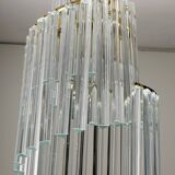 Pia Guidetti Crippa Mid-Century Modern Italian Murano Chandelier for Lumi