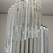 Pia Guidetti Crippa Mid-Century Modern Italian Murano Chandelier for Lumi