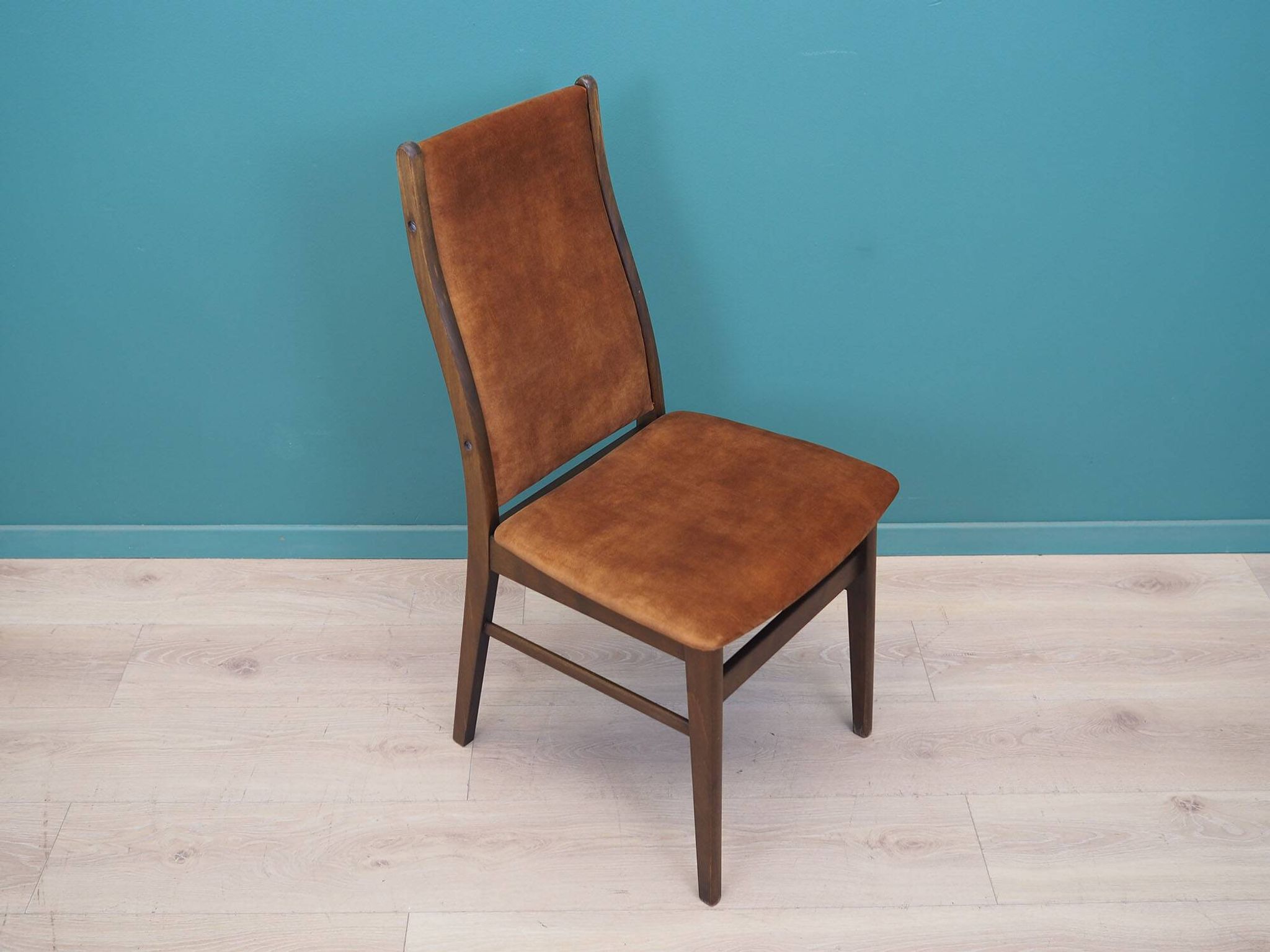 Set of six beech chairs, Danish design, 1960s, production: Denmark