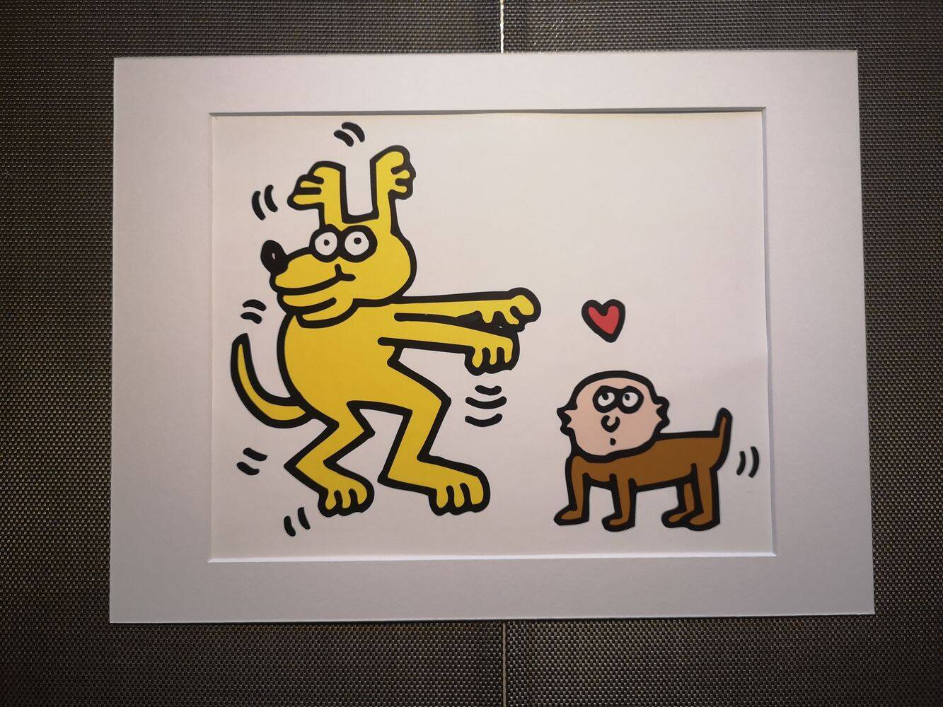 Illustration by Keith Haring - 'Animals' series - 11/12