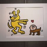 Illustration de Keith Haring - Série 'Animals' - 11/12