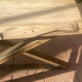 Table basse en bois et métal