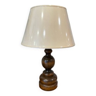 Pied de lampe bois tourné