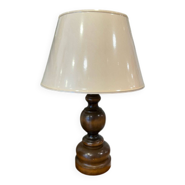 Pied de lampe bois tourné