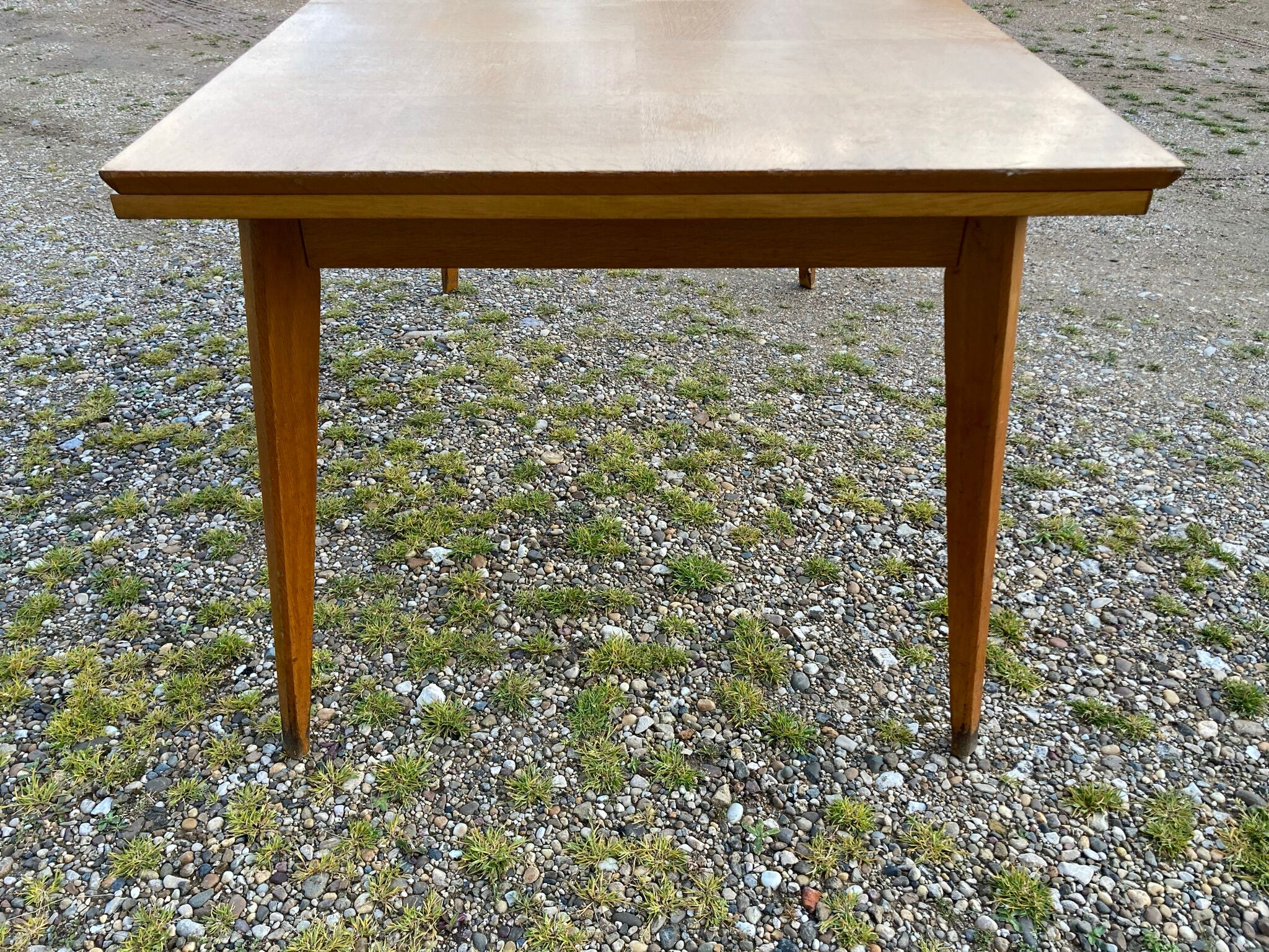 Vintage table in oak veneer