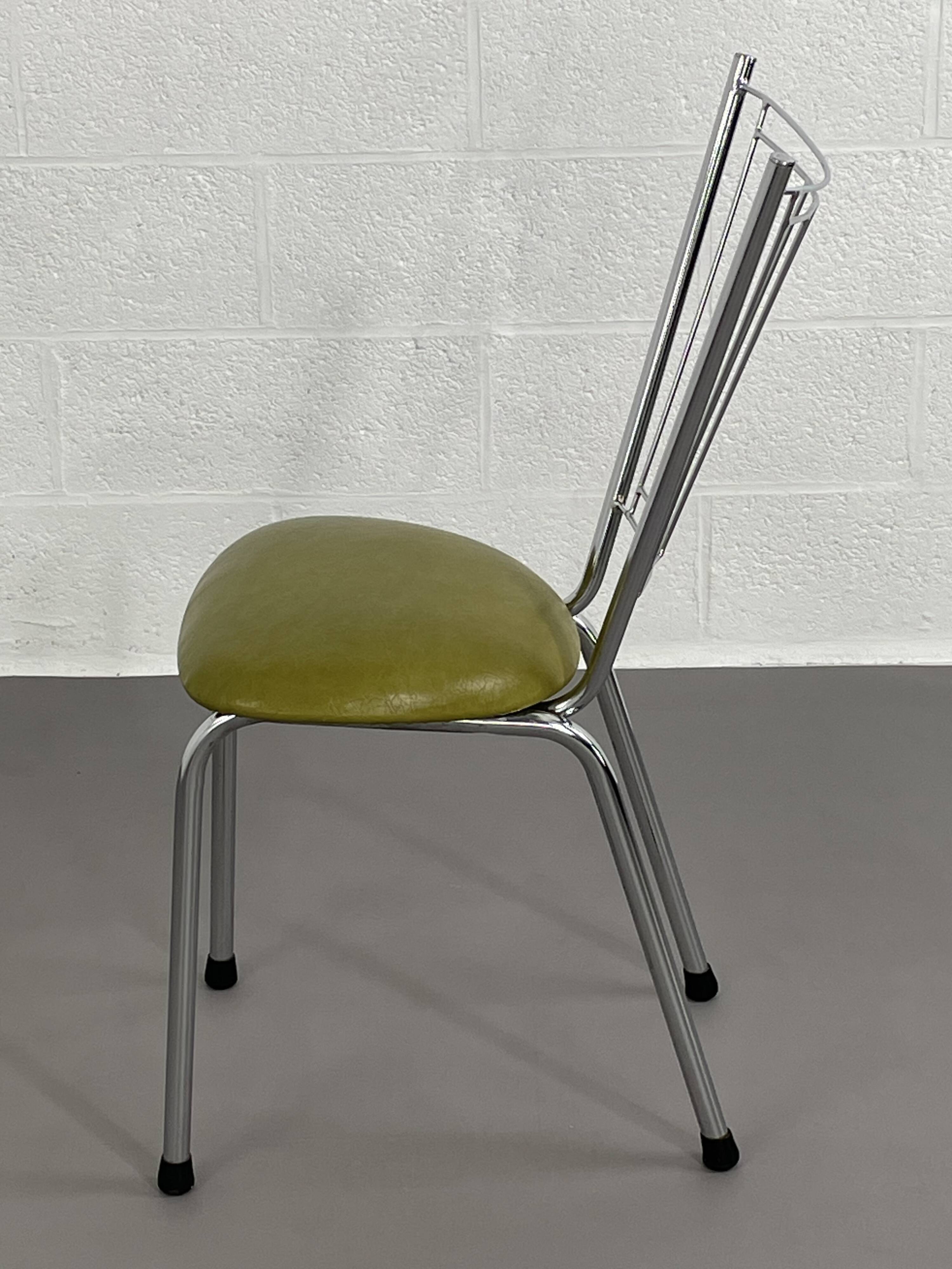 Vintage chrome metal chair