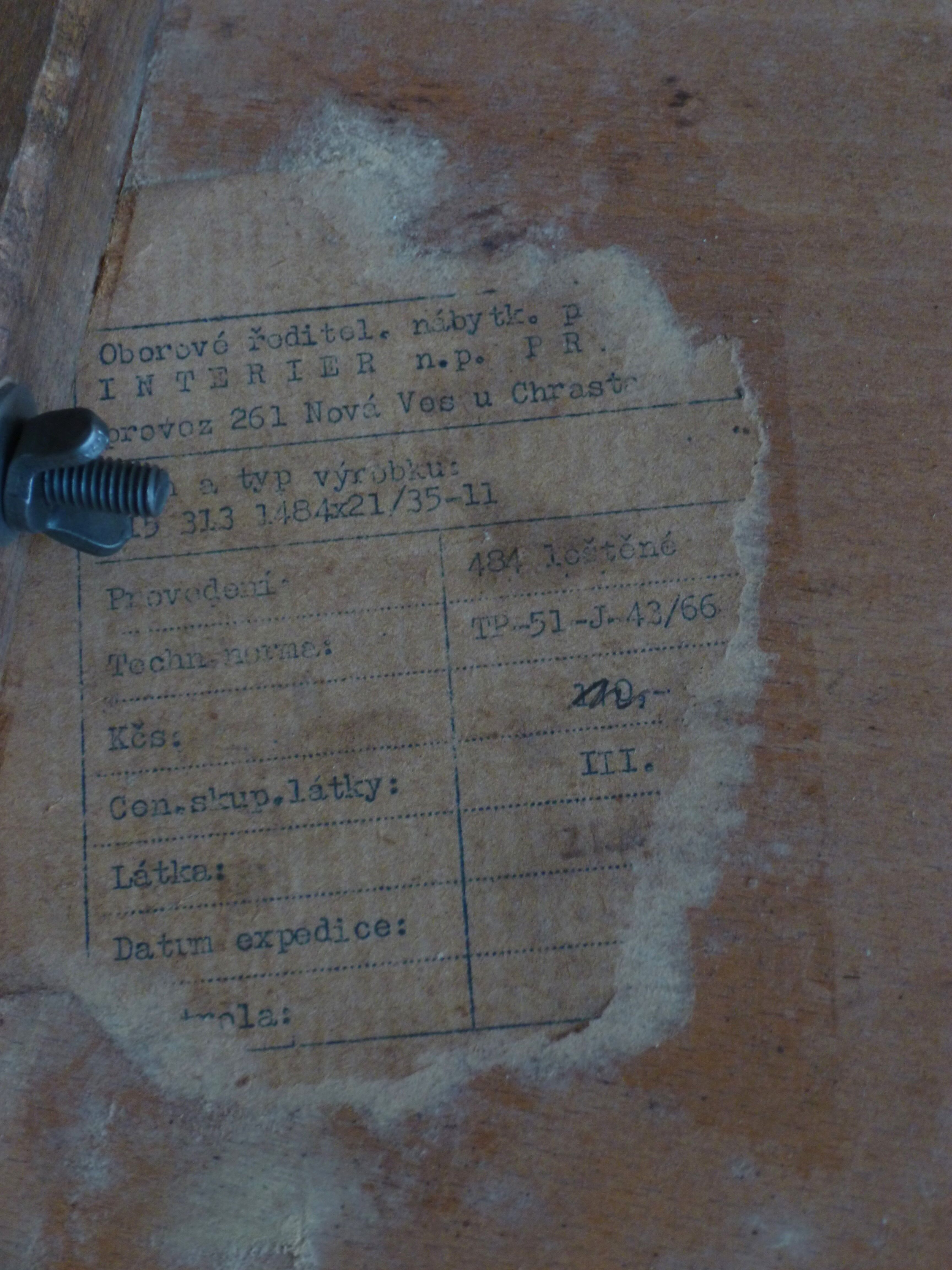 Set of 4 Czech chairs, 60s