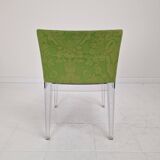 Chaise « Mademoiselle » Kartell en vert damassé par Philippe Starck, Italie, 2000