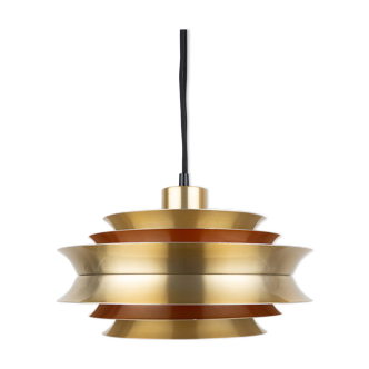 Swedish vintage pendant lamp Trava by Carl Thore, Granhaga, 1960s