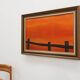Mid-century Modern painting by Mia Duprez, Belgium, 1970