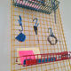 Vintage organiser, storage grid, wall cabinet