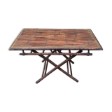 Vintage rattan table