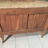 Comfortable style Louis XV rosewood, curved all sides, décor marked with flowers