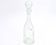 Bouteille carafe en verre bullé transparent de Biot, années 70