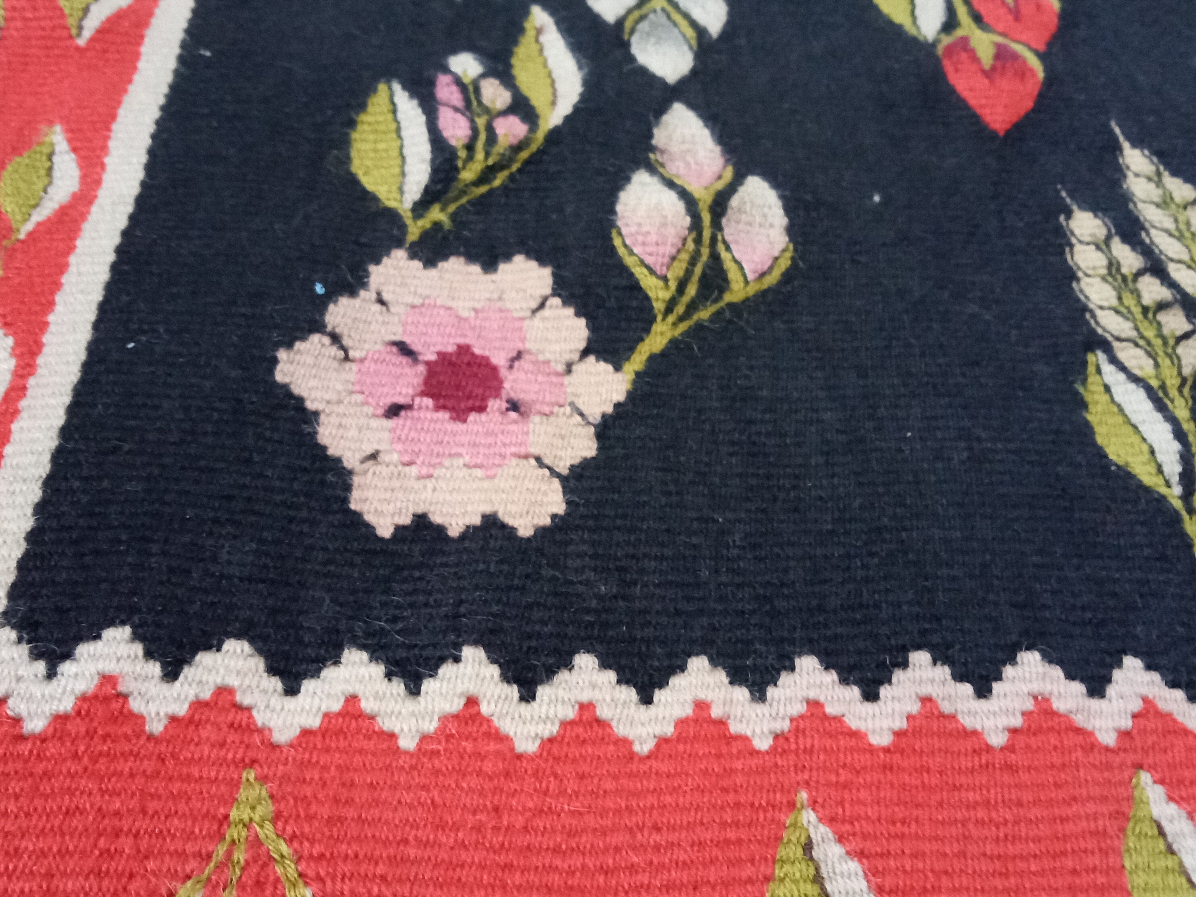 Pair of Moldovan kilim carpets