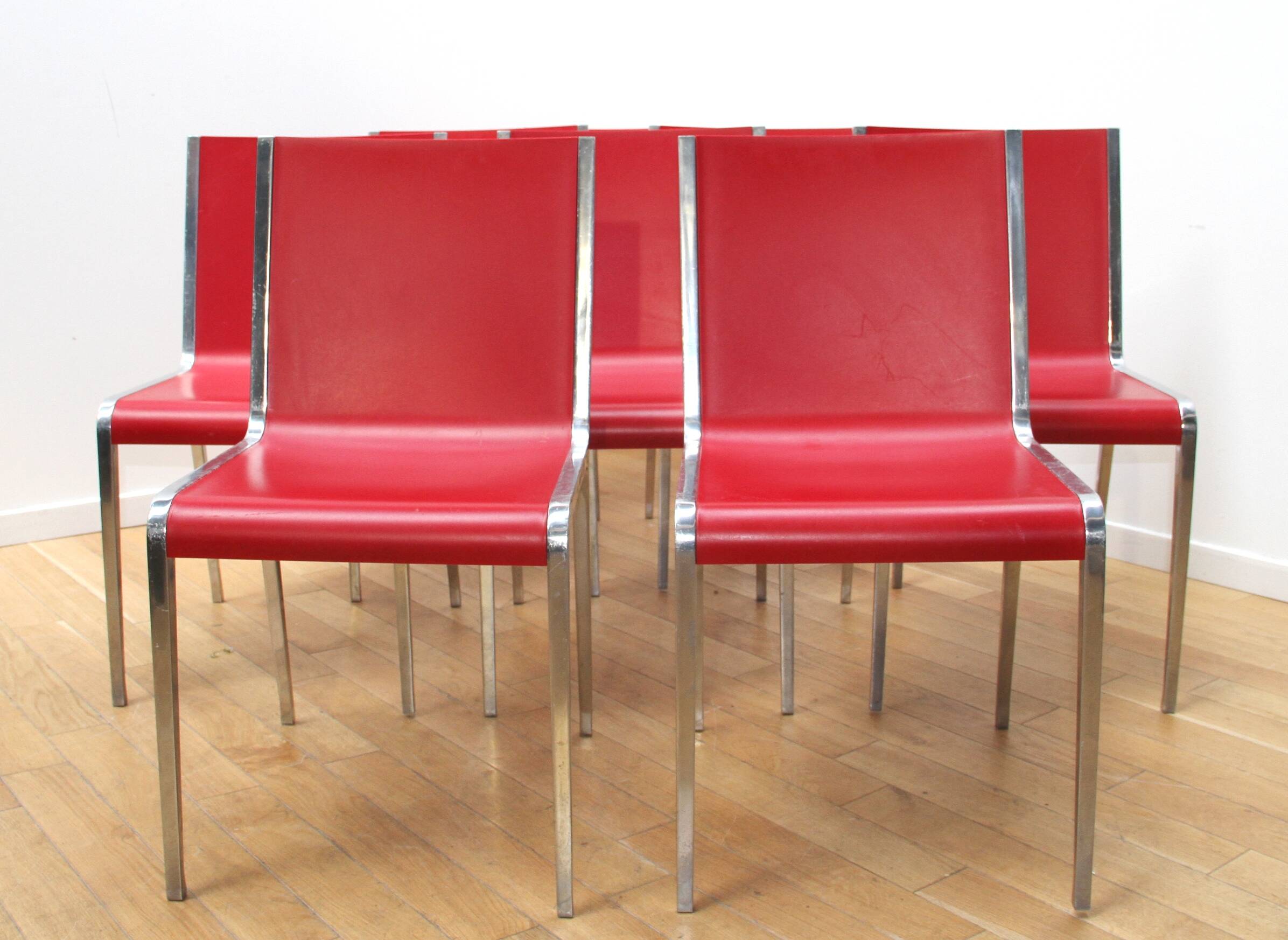 Set of 8 Bikappa chairs, Kristalia